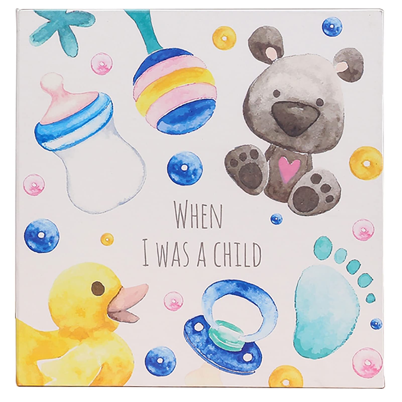Fotoalbum, Fotoalben mit magnetischen Seiten, Scrapbooking-Alben zum Selbermachen, Baby-Fotoalbum für Mädchen oder Jungen, 40 weiße Seiten (Farbe: Weiß, Größe: 13,0 x 12,8 Zoll)
