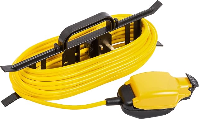 Outdoor Extension Lead 15m, Garden Outside Extension Cable Weatherproof Socket H Frame Cord Plug for Outdoor Power