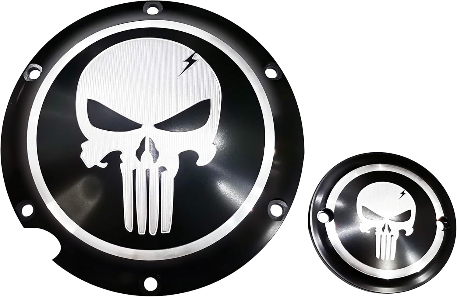 Motorcycle Derby Cover Aluminum Derby Cover Engine Timing Timer Cover Compatible with for Harley Davidson Sportster Iron XL883 1200 Forty Eight Seventy Two 48 72 Nightster Roadster 2004-2019 (Silver)