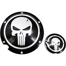 Motorcycle Derby Cover Aluminum Derby Cover Engine Timing Timer Cover Compatible with for Harley Davidson Sportster Iron XL883 1200 Forty Eight Seventy Two 48 72 Nightster Roadster 2004-2019 (Black)