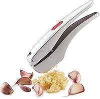 Zyliss Susi 3 Garlic Press: No-Peel Aluminum Crusher with Built-in Cleaner & Mincer for Effortless Prep