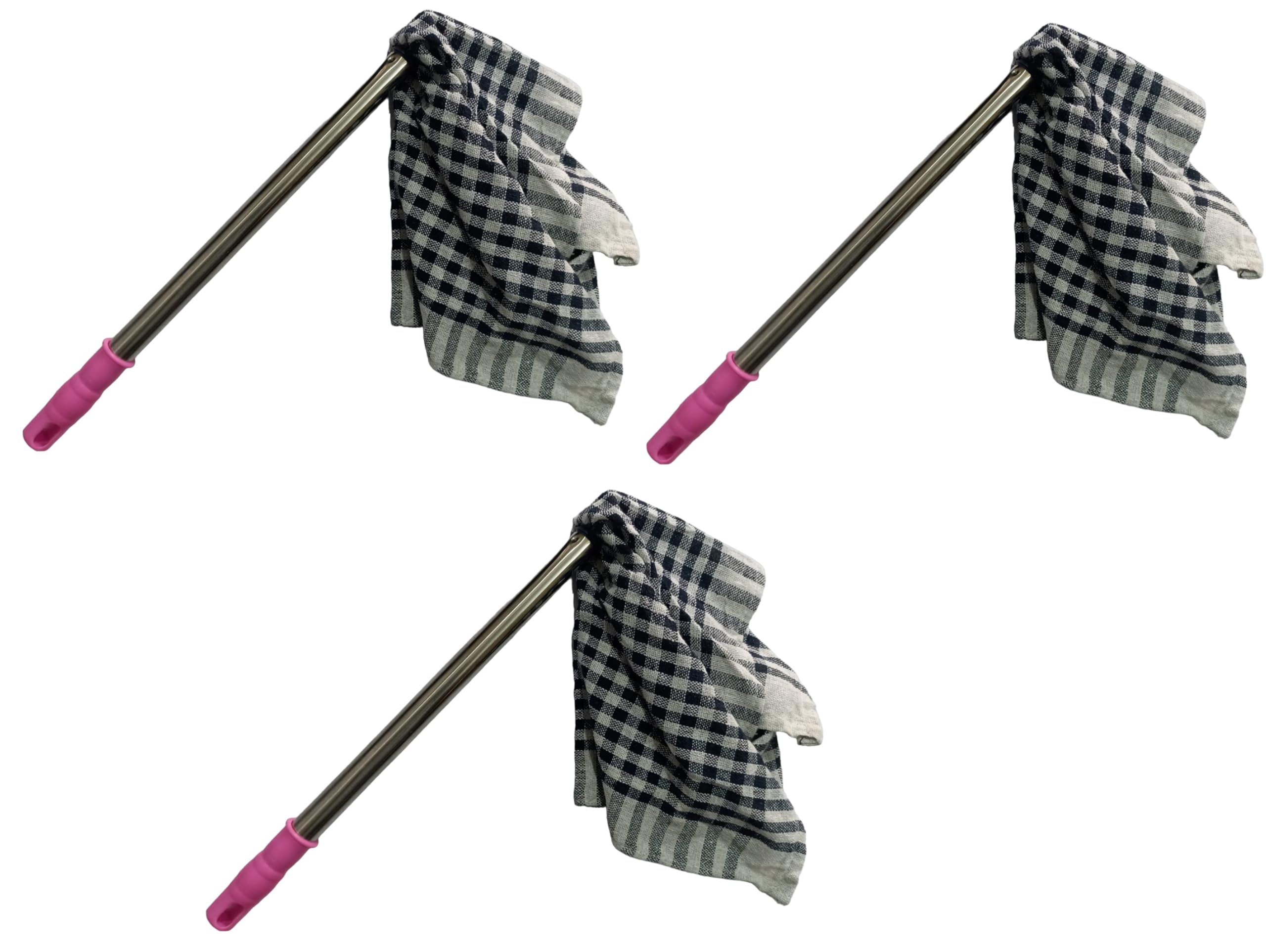 Nimbose® Magic Handy Dusting Jatakni with Removable Cotton Cloth for Cleaning Home, Jhatakni Dusting Cloth with Stainless Steel Handle (Multicolor, Pack of 3) (B08NXS4K2X) Amazon Price History, Amazon Price Tracker
