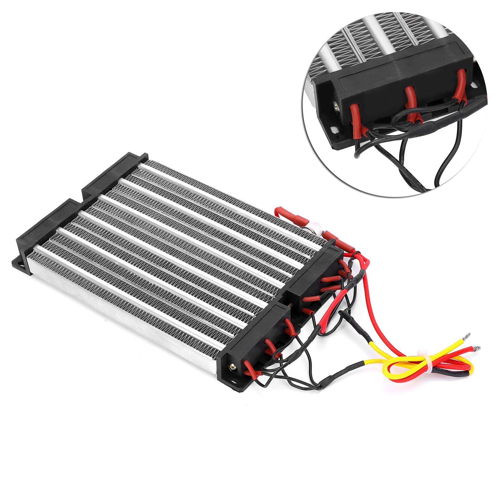FTVOGUE Calentador de Aire de Cerámica PTC, Calentador PTC Aislado CA 220 V 3000 W Elemento Calefactor de Cerámica de Aluminio con Temperatura Constante Automática para Aire Acondicionado