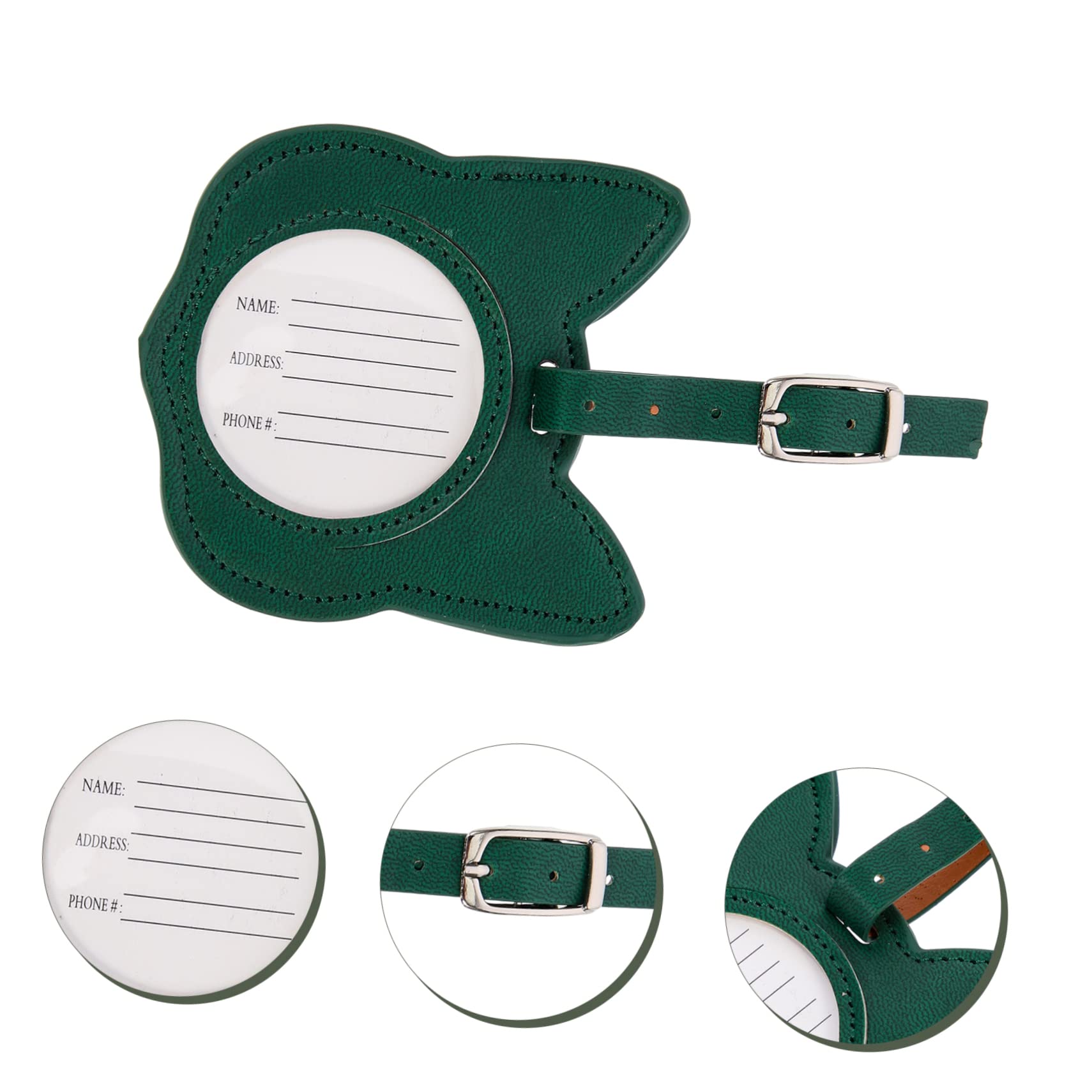 LIFKOME 4pezzi Per Bagaglio in Pu Design Identificativo Per Targhetta Valigia Resistente e Trasporti