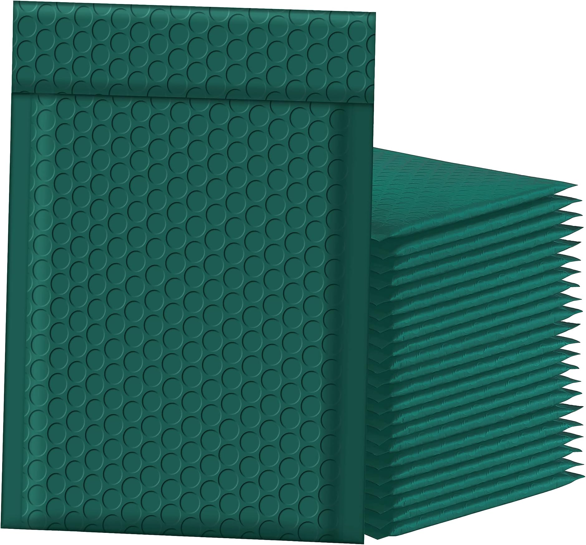 Fuxury Forest Green Bubble Mailers 6x10" 100Pack Opaque