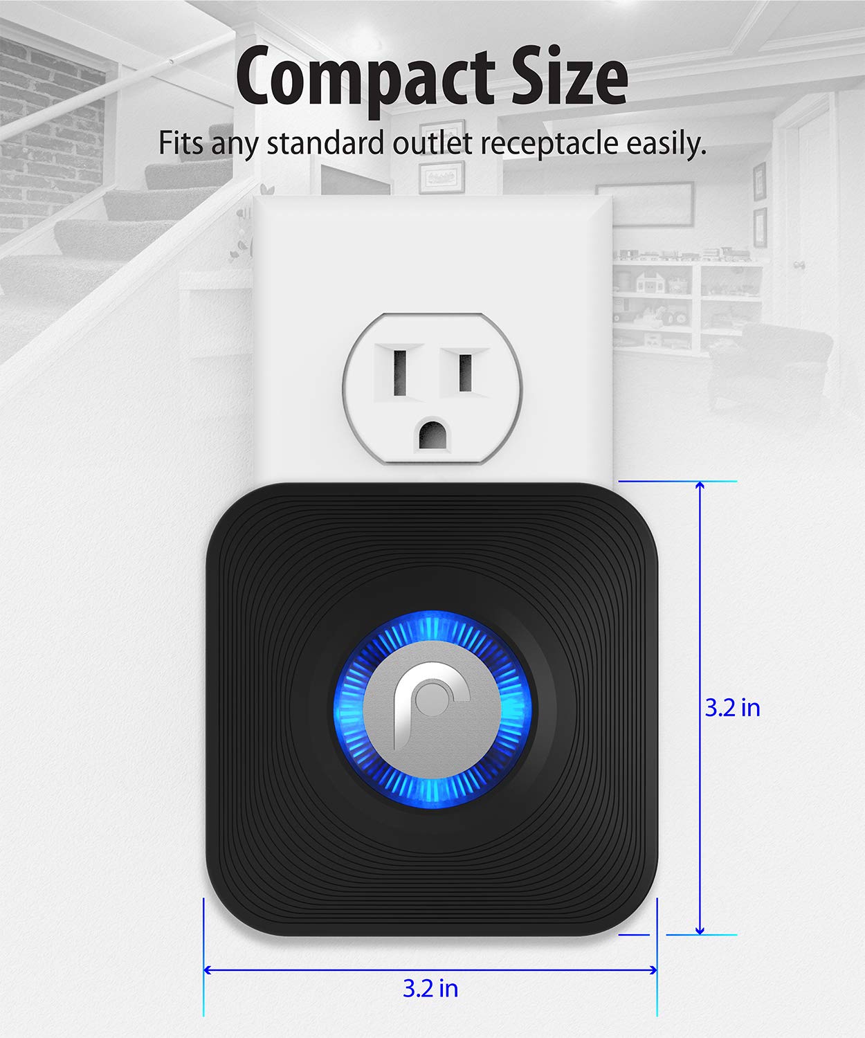 Fosmon WaveLink 51009HOM Wireless Door Open Chime (500FT, 58 Tunes, 4 Volume Levels, LED