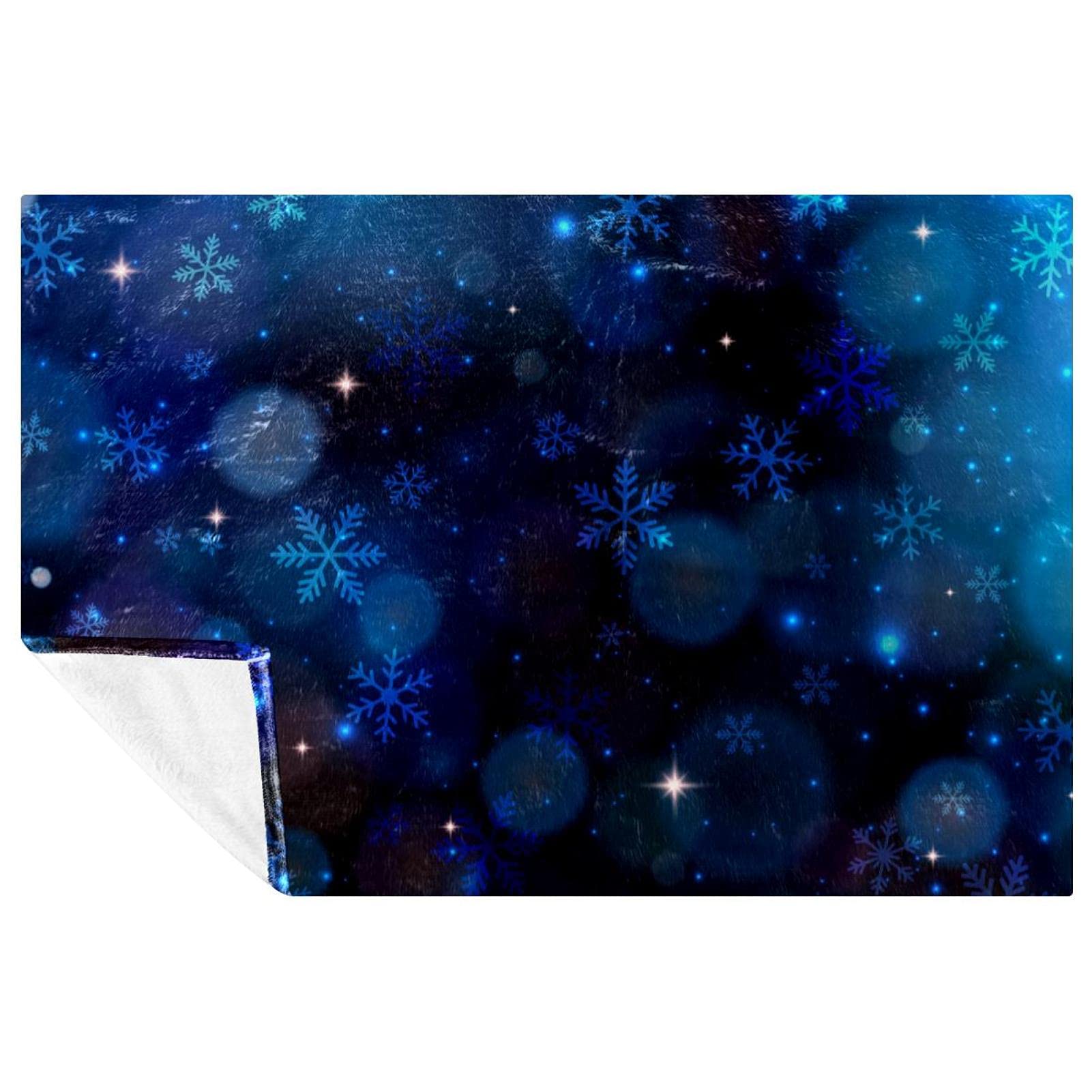 Couverture douce et chaude flocon de neige, plaid de lit, canapé et camping