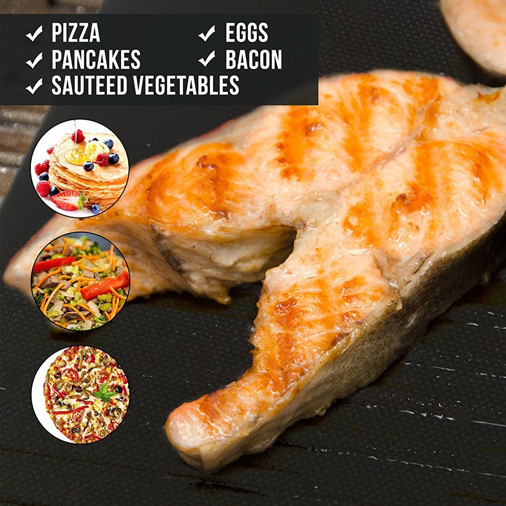 Set BBQ In Silicone Con Pinze Griglia - Tappetino Antiacido E Accessori Per Cucina All'Aperto - Foto 6