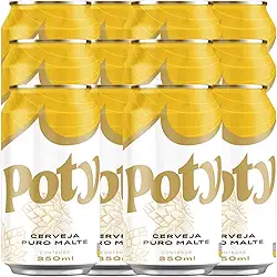 CERVEJA PURO MALTE POTY LATA DESC 350ML C/ 12 UNID