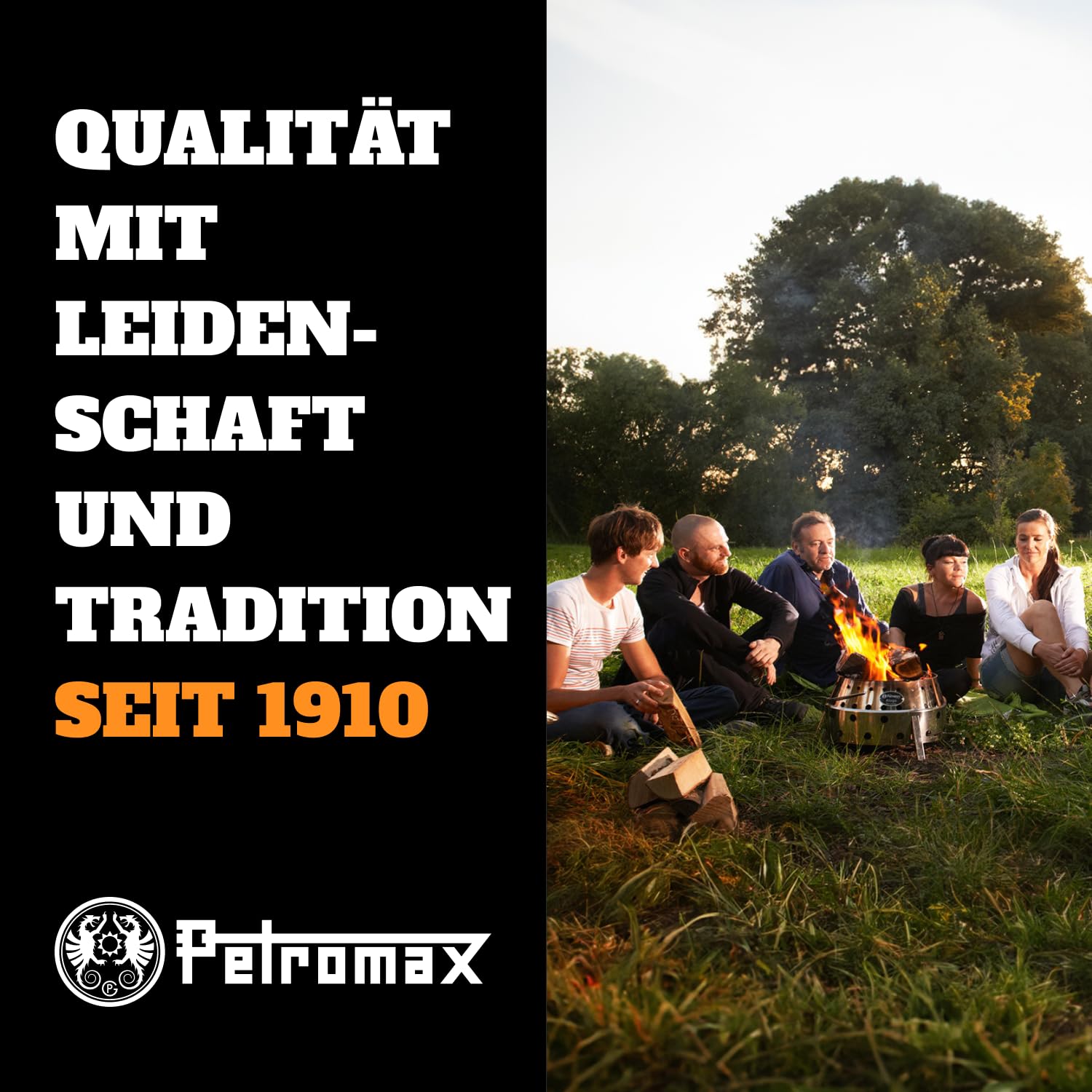 Petromax Atago Gasgrill - Tischgrill für den Einsatz beim Camping, im Garten oder Balkon - ideal zum Grillen, als Ofen oder Feuerschale - Picknick Grill mit Grillrost und Piezo-Zündung - Edelstahl