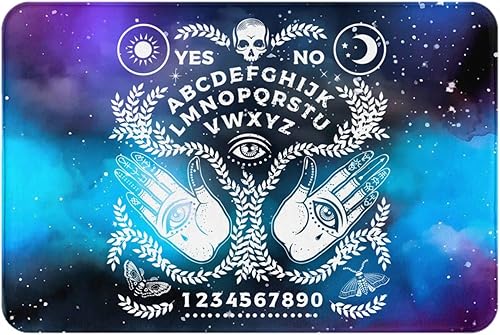 Ouija Board Bathroom Rug Flannel Indoor Carpet Non Slip Soft Living Room Door Mat