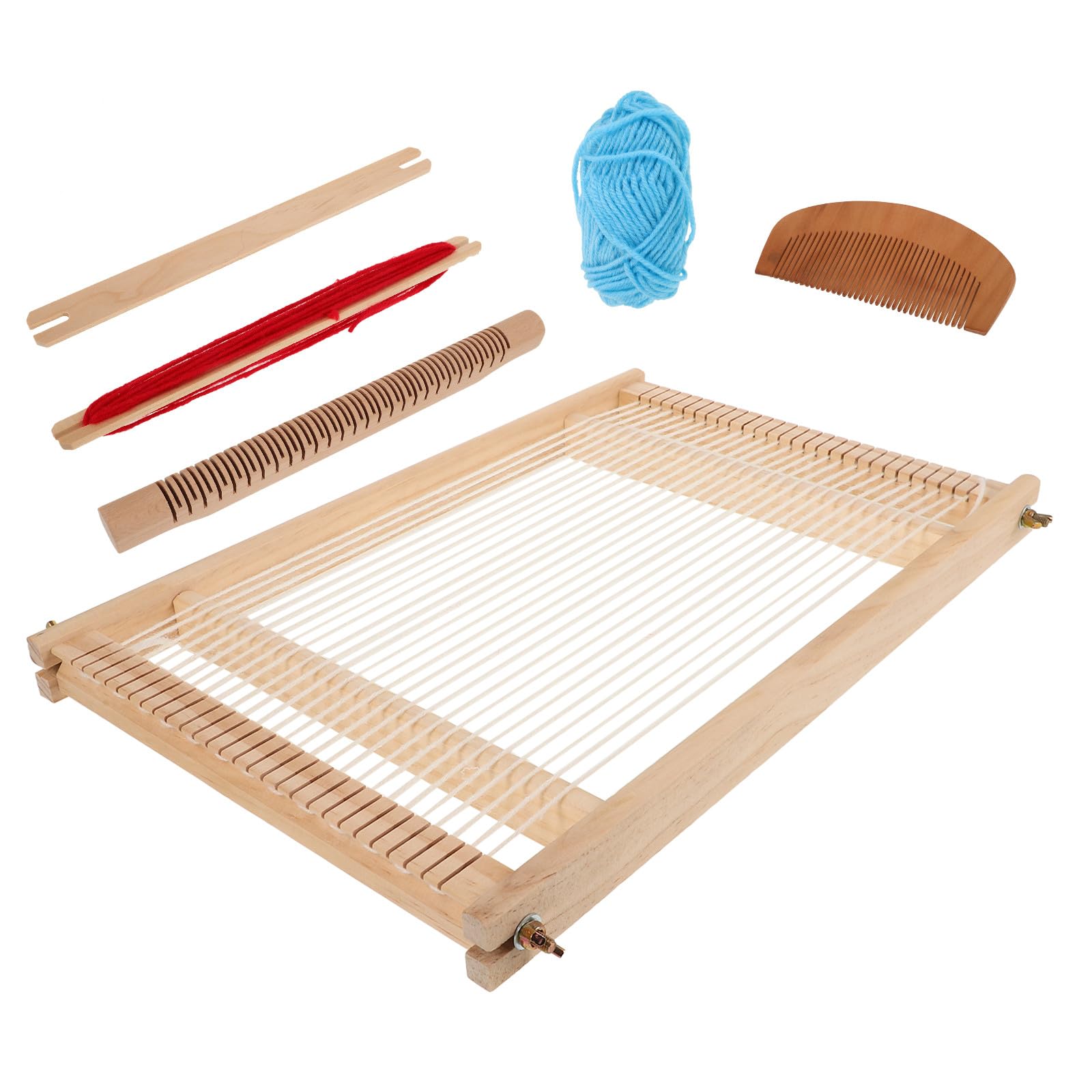 Mobestech Telar de Madera Multifuncional para Tapiz de Pared, Adecuado para Manualidades y Enseñanza DIY a Niños y Principiantes