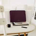 Comfyable Slim Protective Laptop Sleeve Compatible with 13/14 Inch MacBook Air & MacBook Pro M5/M4/M3/M2 Pro/Max 2026, Mac Travel Case, Laptop Pouch, Slim PU Leather Cover, Berry Brown