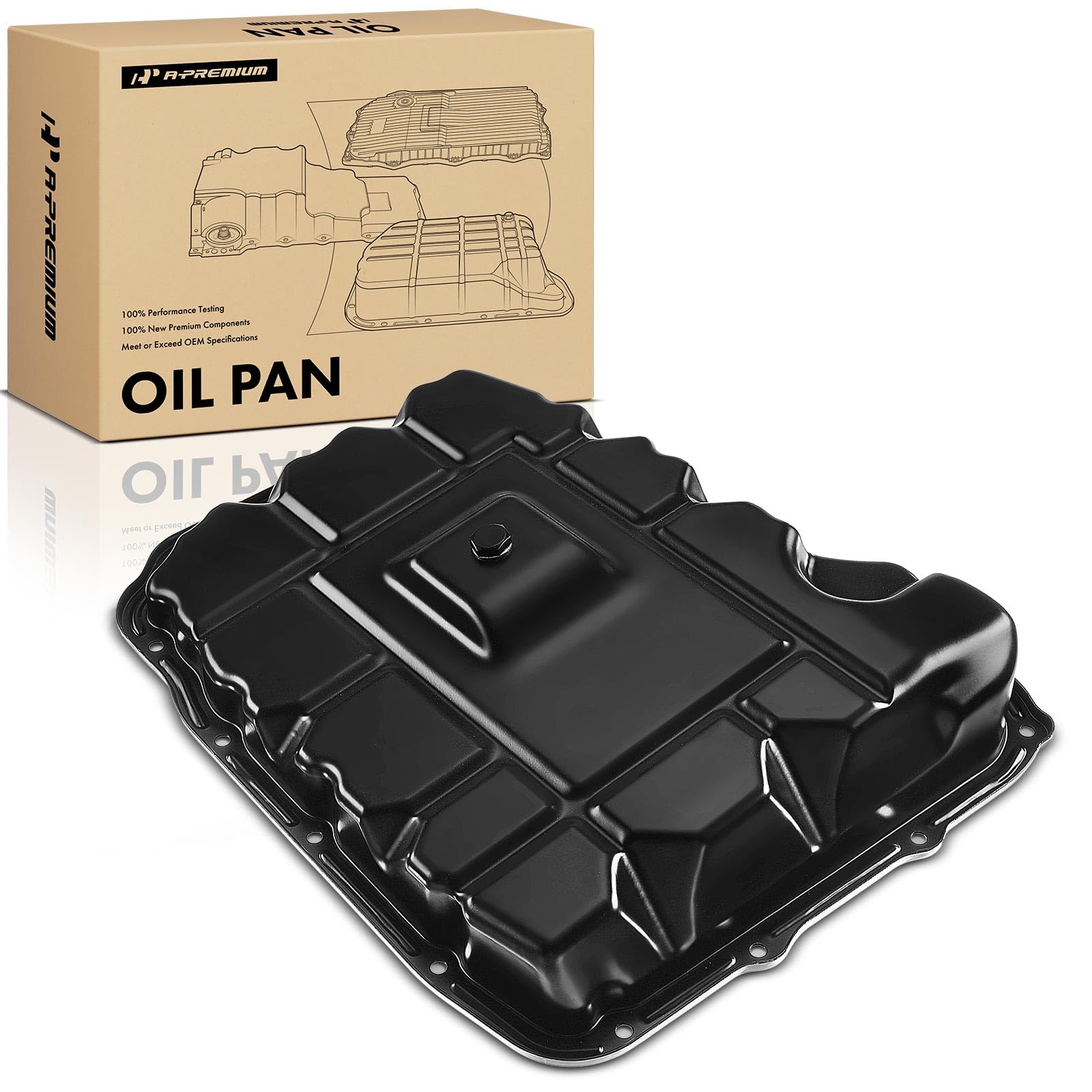Amazon.com: A-Premium Transmission Oil Pan with Drain Plug