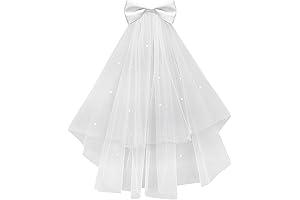 White Wedding Veil for Kids, Bridal Bachelorette Party Headpiece