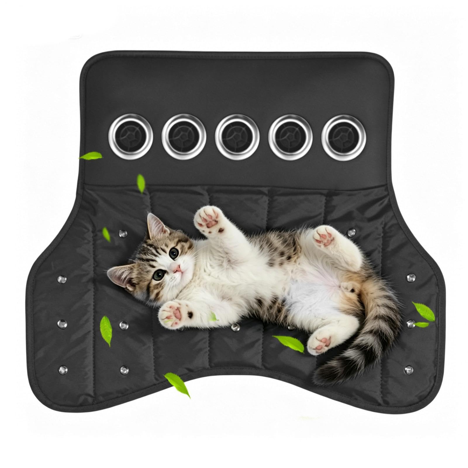 Tapete Cochecito Gato Cojín Transpirable de 3 Velocidades | Almohadilla Carrito Manta Refrescante para Gatos Mascotas Pequeñas Medianas Grandes Cachorros Interior Exterior Hogar