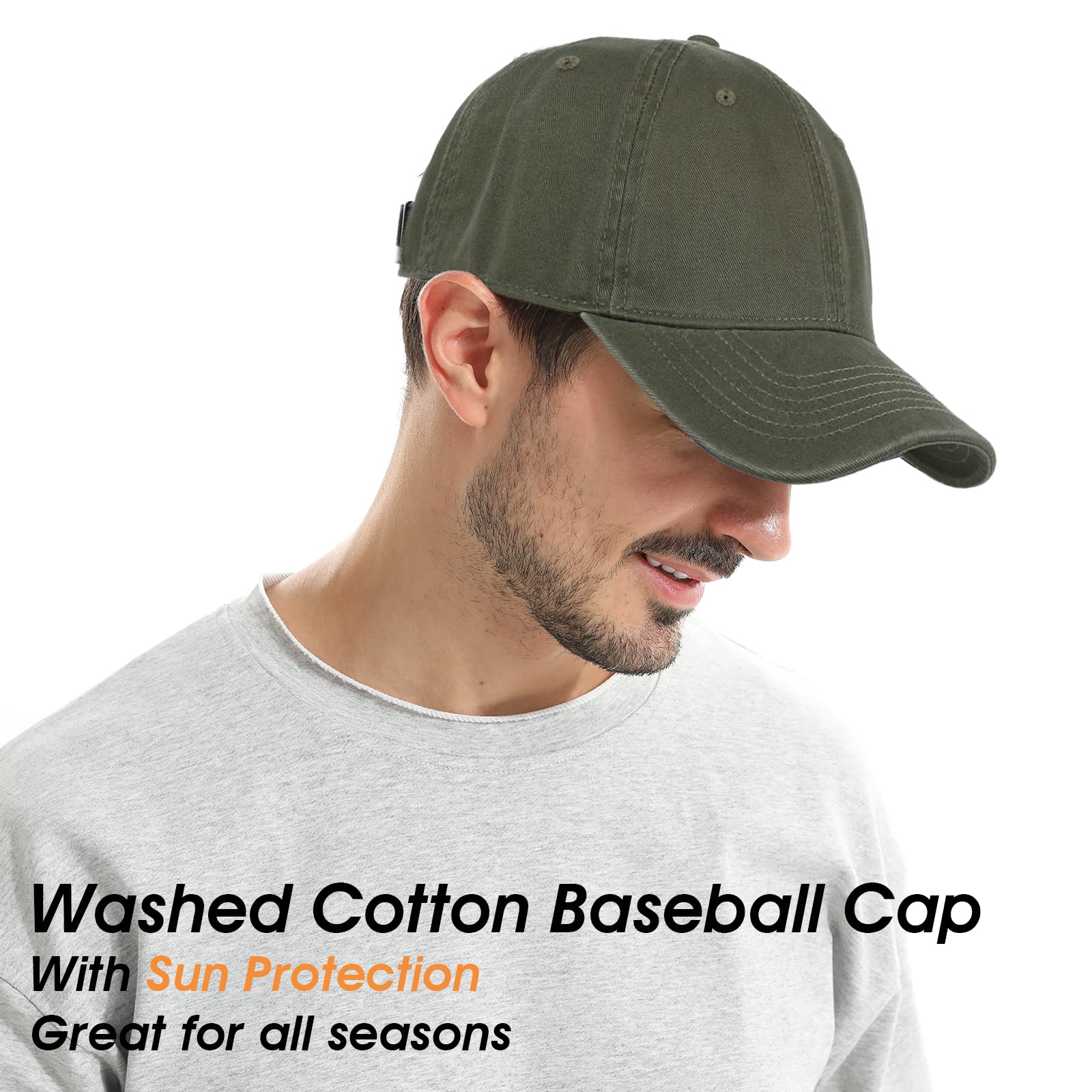 Crazy Era Cappello da baseball unisex in cotone liscio bianco cappello regolabile vintage solido cappello