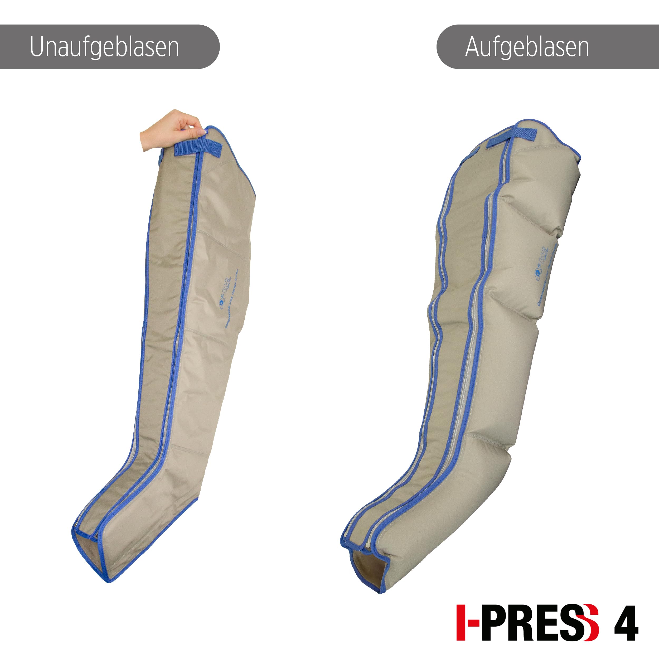 I-press4 Lymphdrainagegerät Beinerweiterung passend für Größe L für I-press4 und I-press4 premium