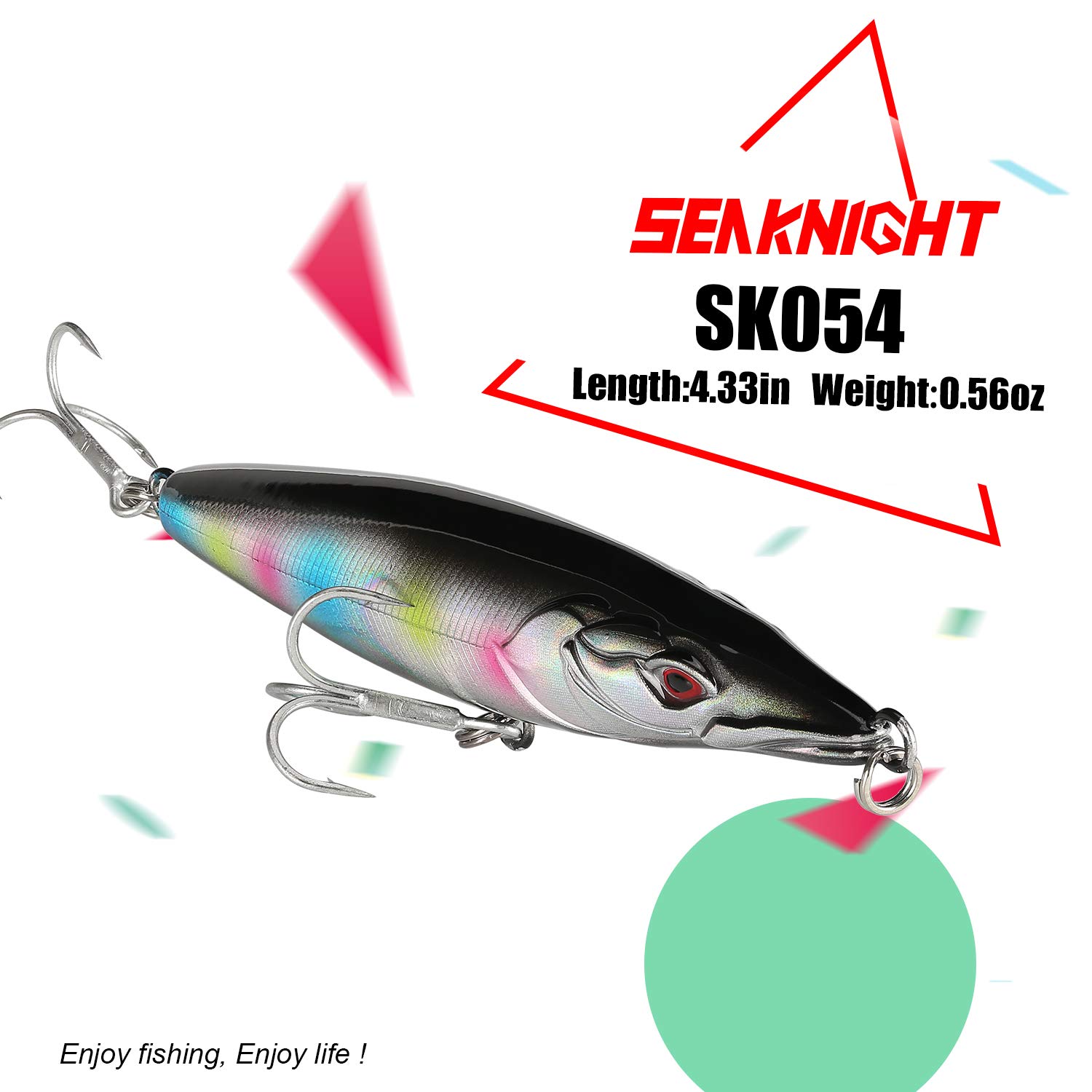 Seaknight Przynęta wędkarska pływający ołówek przynęty 110 mm 16 g Woblery wędkarskie 3D oczy sztuczne twarde przynęty z hakiem o wysokiej wytrzymałości