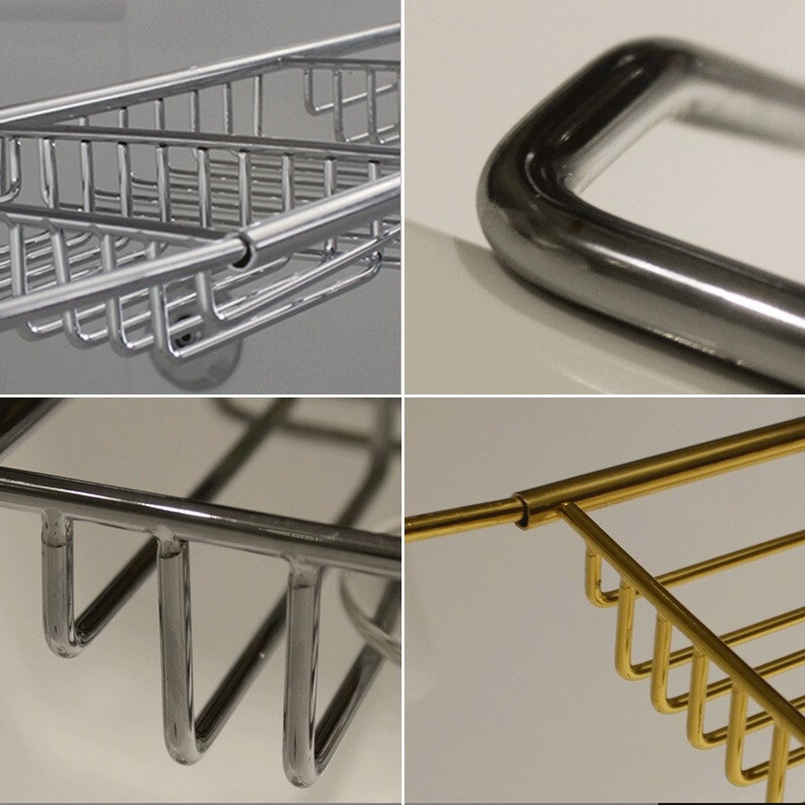 Bandejas para bañera, bandejas para baño, bandejas Extensibles, bandejas para bañera de Acero Inoxidable con Soporte para estantes, Muebles de baño