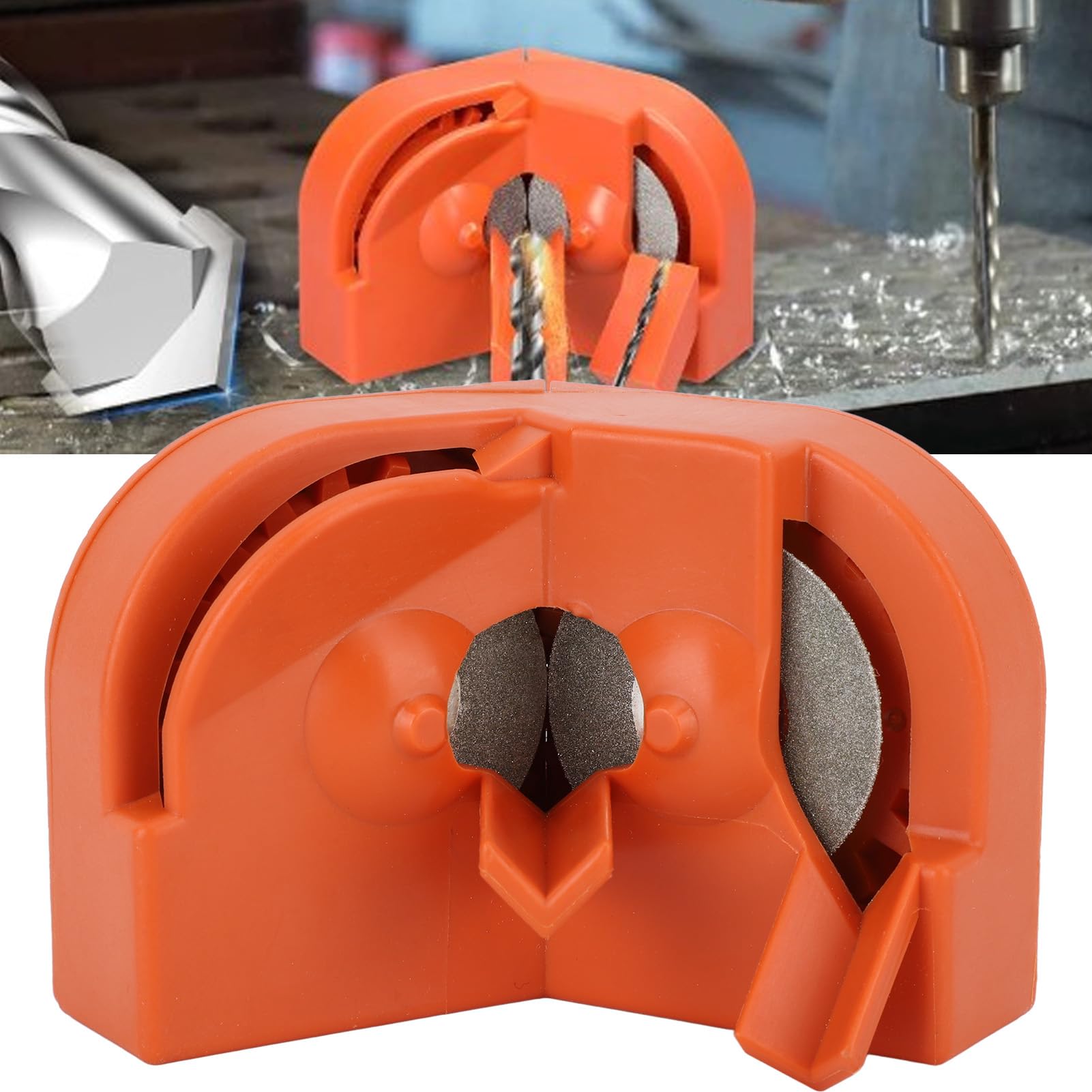 Affilatrice elettrica per punte da trapano, affilatrice multiuso per punte da trapano per tutte le punte, utensile per affilatura per punte in acciaio rapido, muratura, carburo, cobalto e stagno