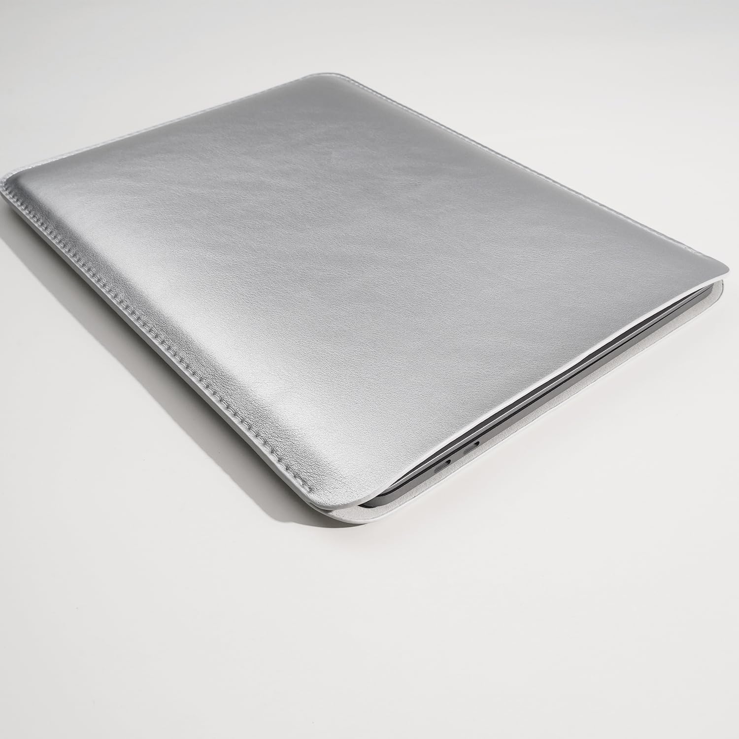 Laptop Sleeve 15 Inch 16Inch Compatible with MacBook Pro 16 A2991 M3 A2780 A2485 A2141 MacBook Pro Retina 15 Color Silver