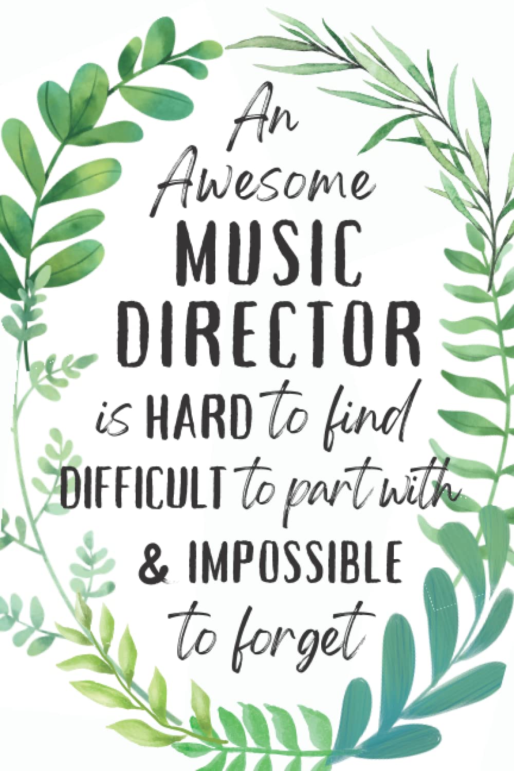 Music Director Gifts: An Appreciation and Thank You Gift, Blank Notebook Journal for Music Director to Write in