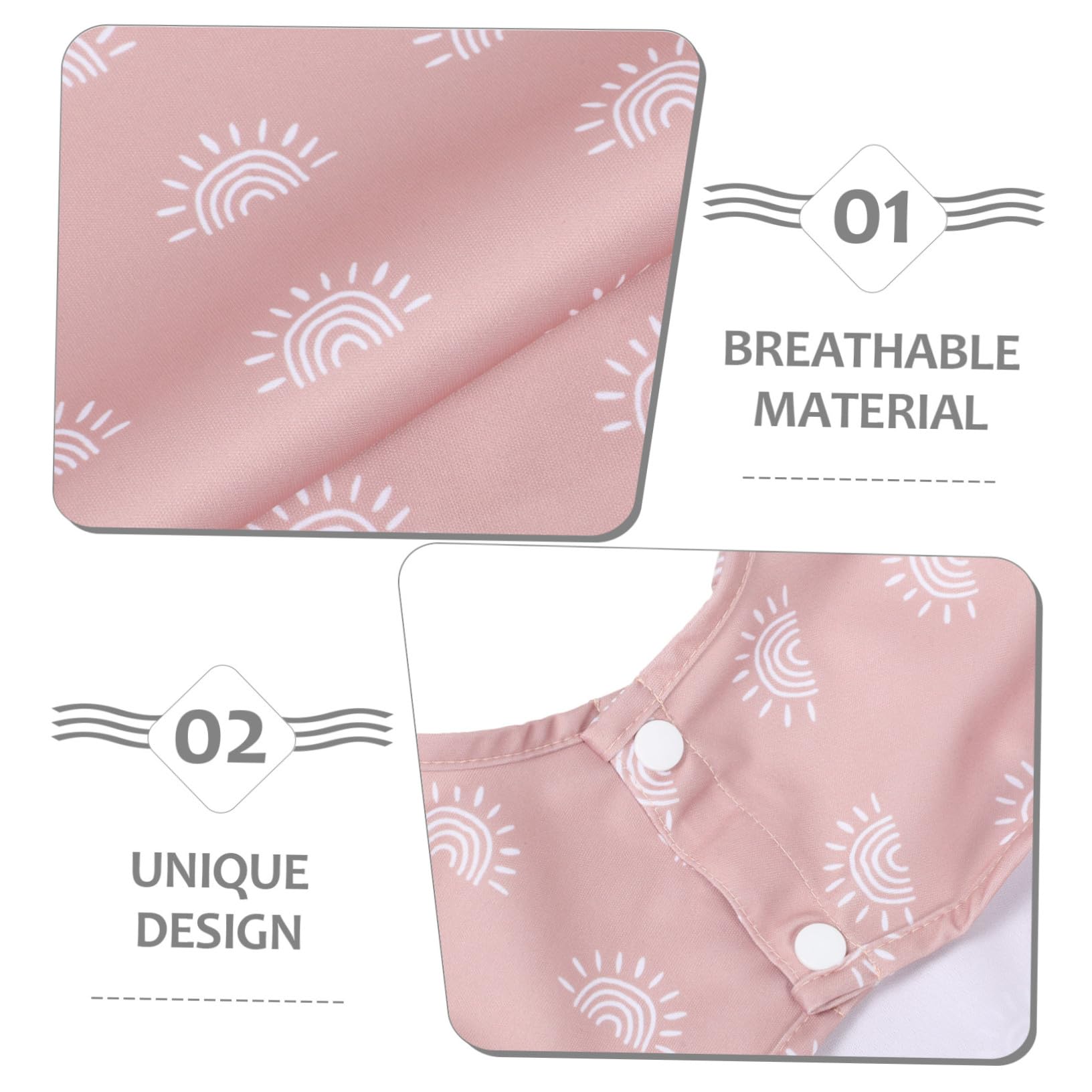 2 Stück Wasserdichte Schürze mit Langen Ärmeln Verschmutzungsresistente Fütterungsschürze für Junge Mädchen und Kleinkinder Dickes Herbst-winter-material Einfach an Auszuziehen