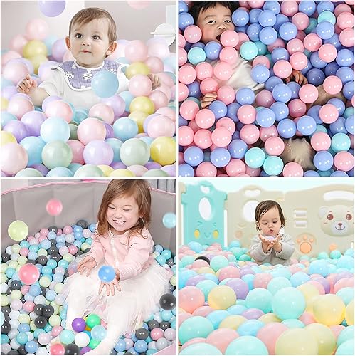 Miniatura 5 de Hovenlay Ball Pit Balls Phthalate Free BPA Free Crush Proof Plastic - 7 Bright Colors in Reusable Play Toys for Kids with Storage Bag