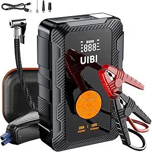 X6 Jump Starter with Air Compressor 150PSI, 2500A Car Battery Jumper Starter Portable Pack with TypeC45W, 20000mAh Tire Inflator 12V Jump Box Booster Charger Cables for 8.5L Gas 8L Diesel Engine