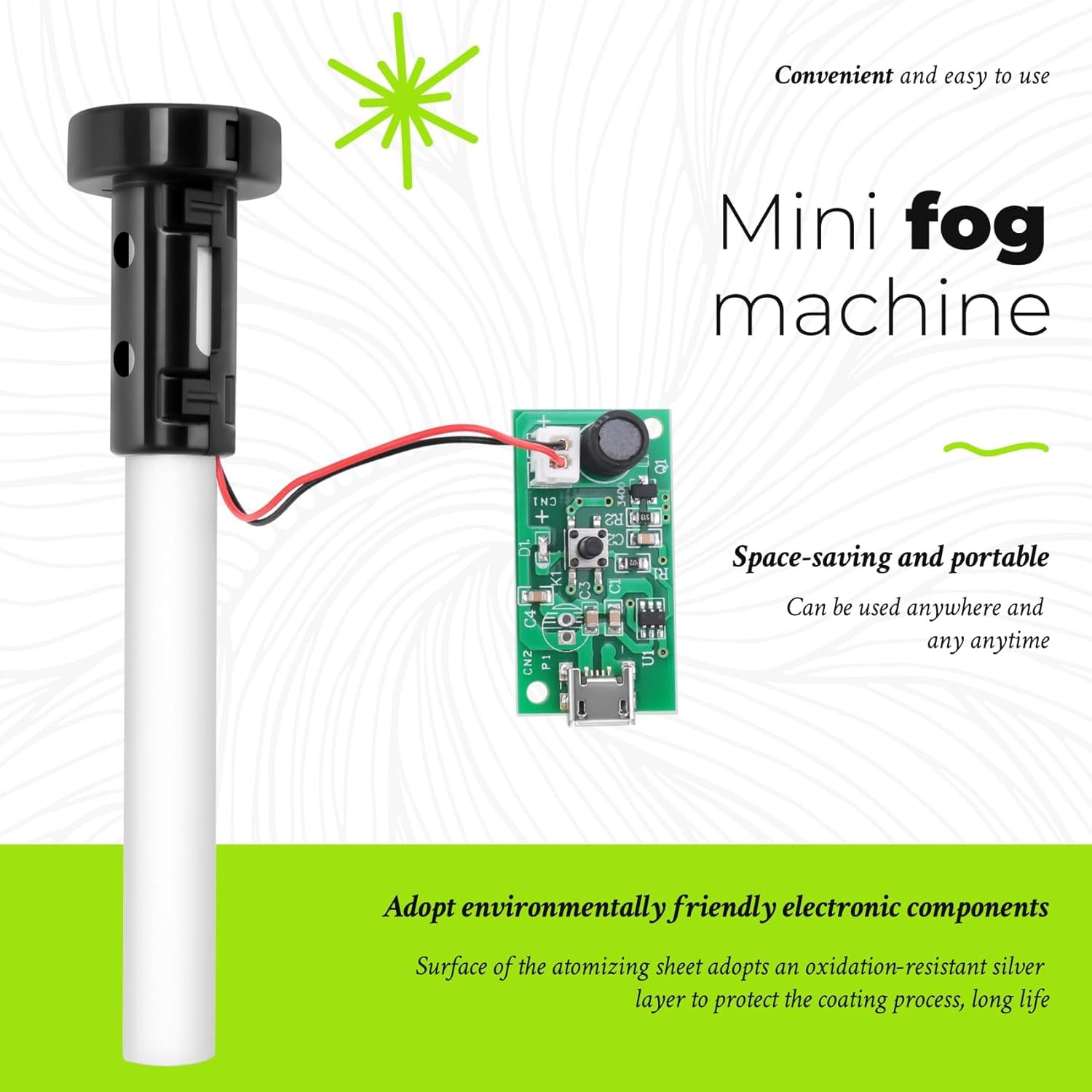 8 Pezzi 20MM ultrasuoni Fogger atomizzatore Piastra Accessori umidificatore Guarnizione in Gomma