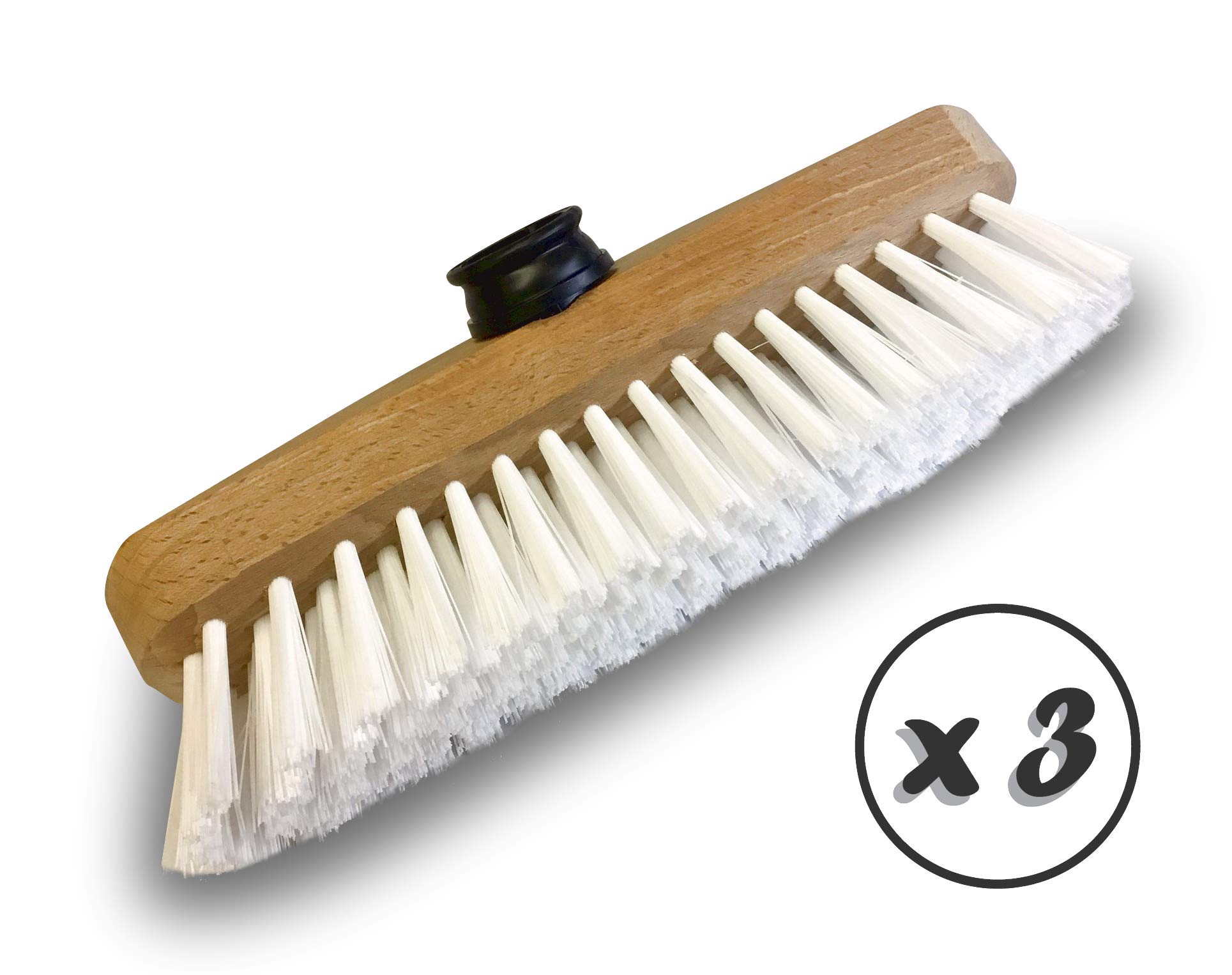 Balai Multifonction Kibros Balai Lave-pont Chiendent 22 Cm - Manche Bois 1,25 M Pour Terrasses, Carrelage Et Sols Durs Balais Lave Pont Chiendent