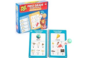 Educational Insights Hot Dots First Grade Workbook: Math & Reading