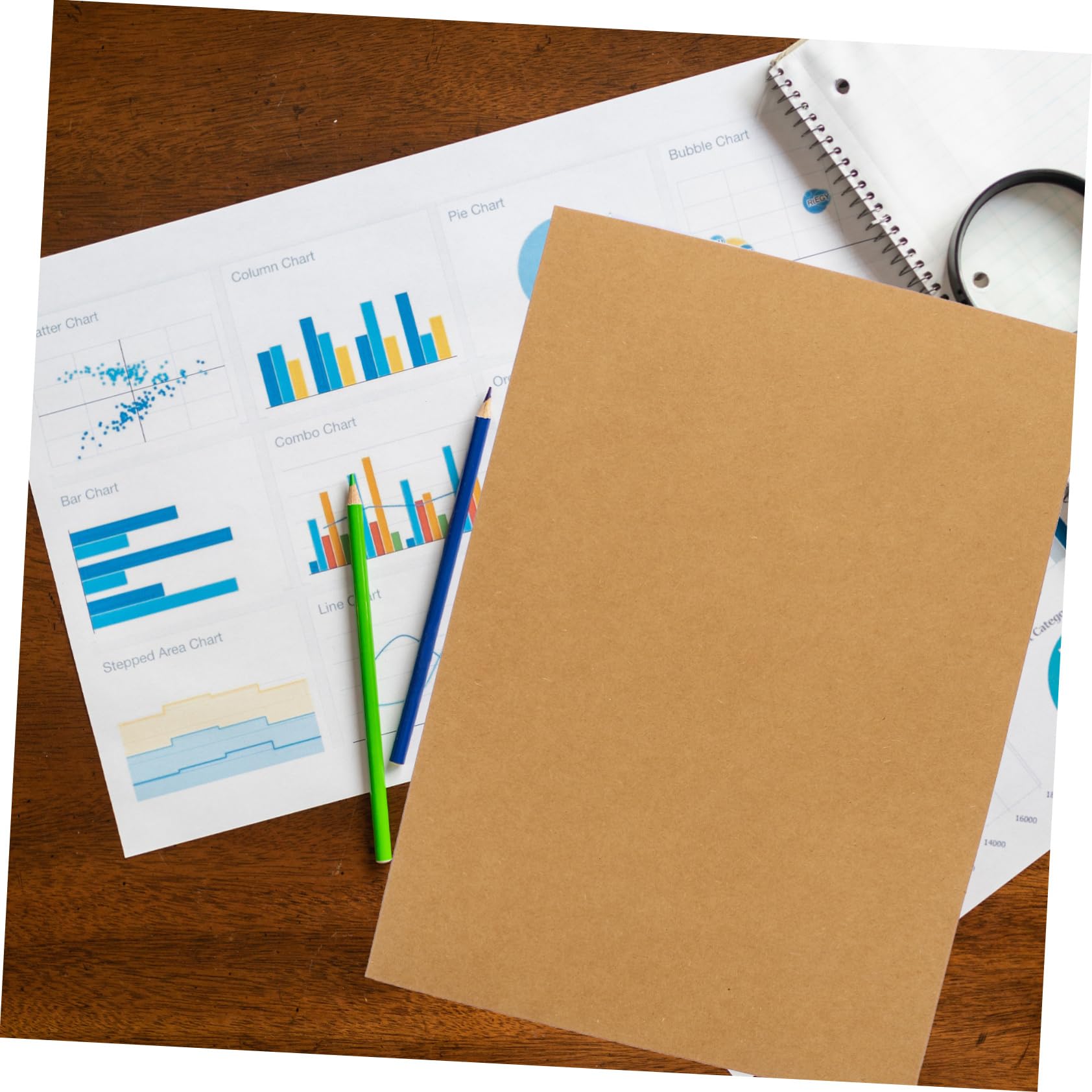 MAGICLULU Klemmbretter A4 20 Stück Dokumentenmappe aus Kraftpapier Papierordner fürs Büro Robust und Verschleißfest für Klassenunterlagen und Angebote