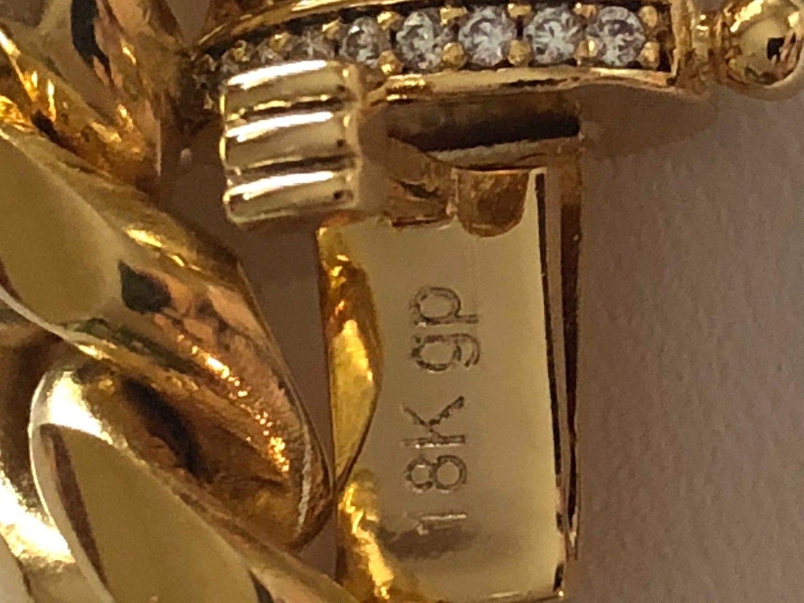 TTDGYYXW Miami-Gliederkette für Herren – Iced-Diamant-Verschluss – Schwere Iced-Herrenkette 18–30 Zoll – 14-karätiges 18-karätiges Gelbgold über Edelstahl