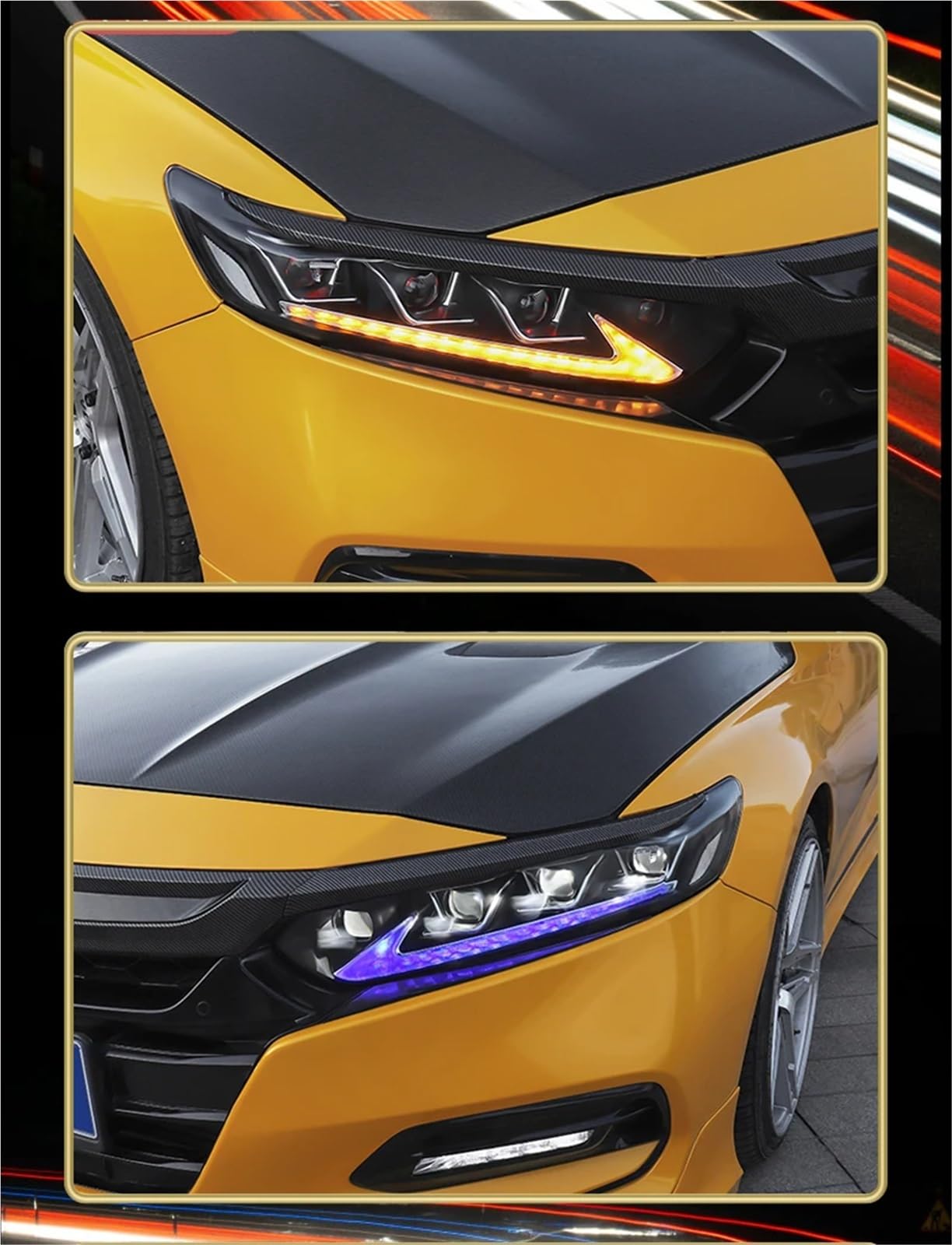 Gruppo Faro per Auto Accord G10 2018-2023 Gruppo Faro Lente modificata Tocco di luci Anteriori Fari