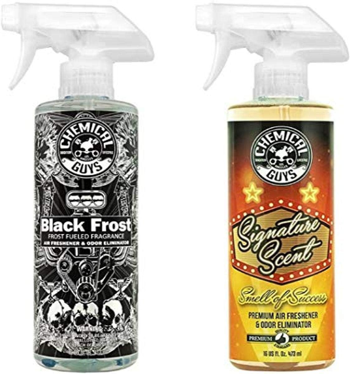 Chemical Guys AIR_302 Black Frost Scent and Signature Scent Combo Pack, 16 oz