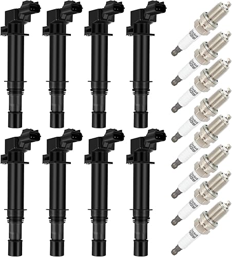 Aintier Ignition Coil Coils&amp;iridium Spark Plugs UF270 for Dodge for Jeep for Mitsubishi Liberty Grand Cherokee for Raider Commander Nitro Durango
