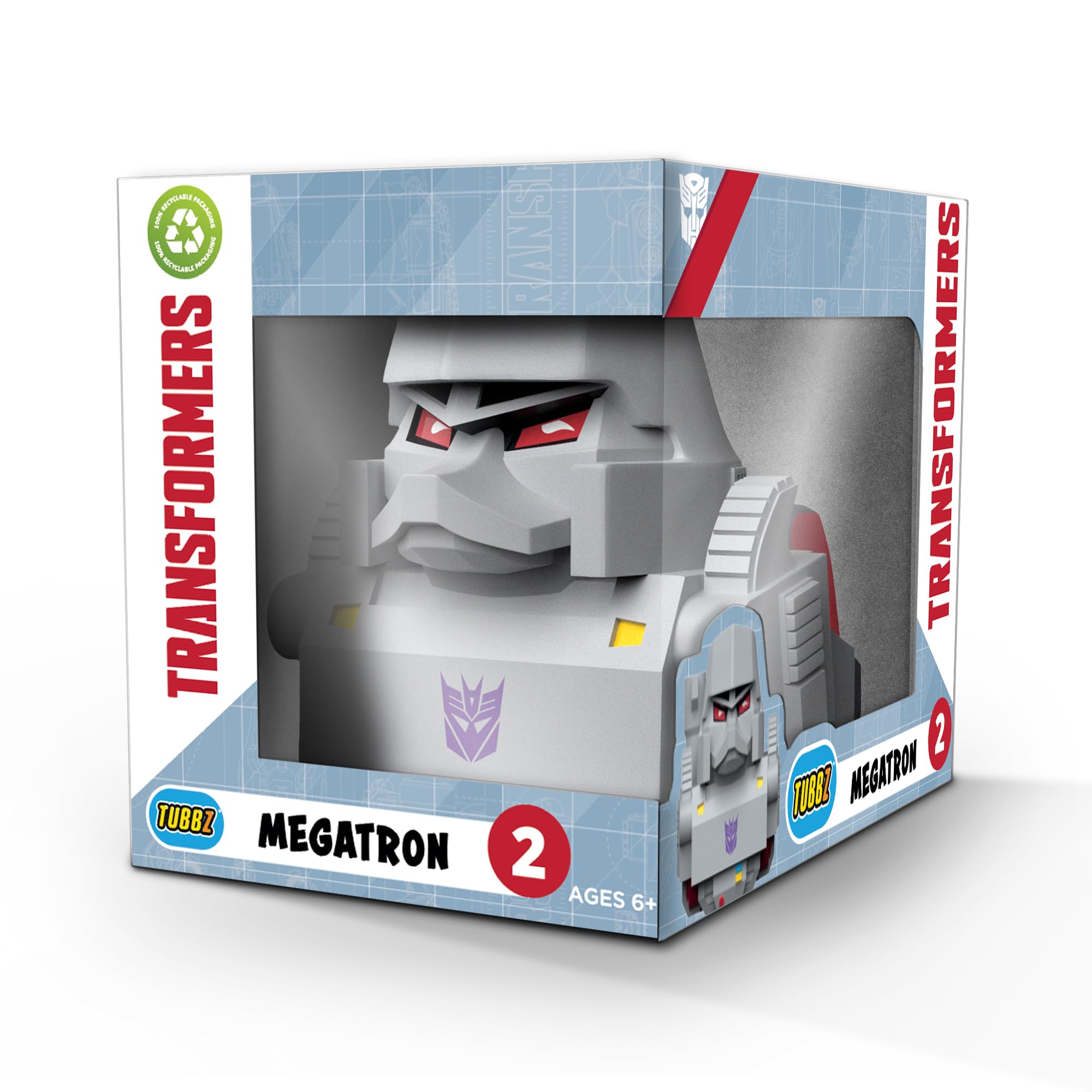 Rubber Road Ltd TUBBZ Boxed Edition Megatron Collectible Vinyl Rubber Duck Figure - Official Transformers…