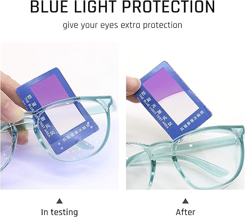 Miniatura 10 de TOREGE - Lentes de seguridad, gafas elegantes con lente antiniebla y anti luz azul, ligeras y cómodas, son una alternativa perfecta para las gafas