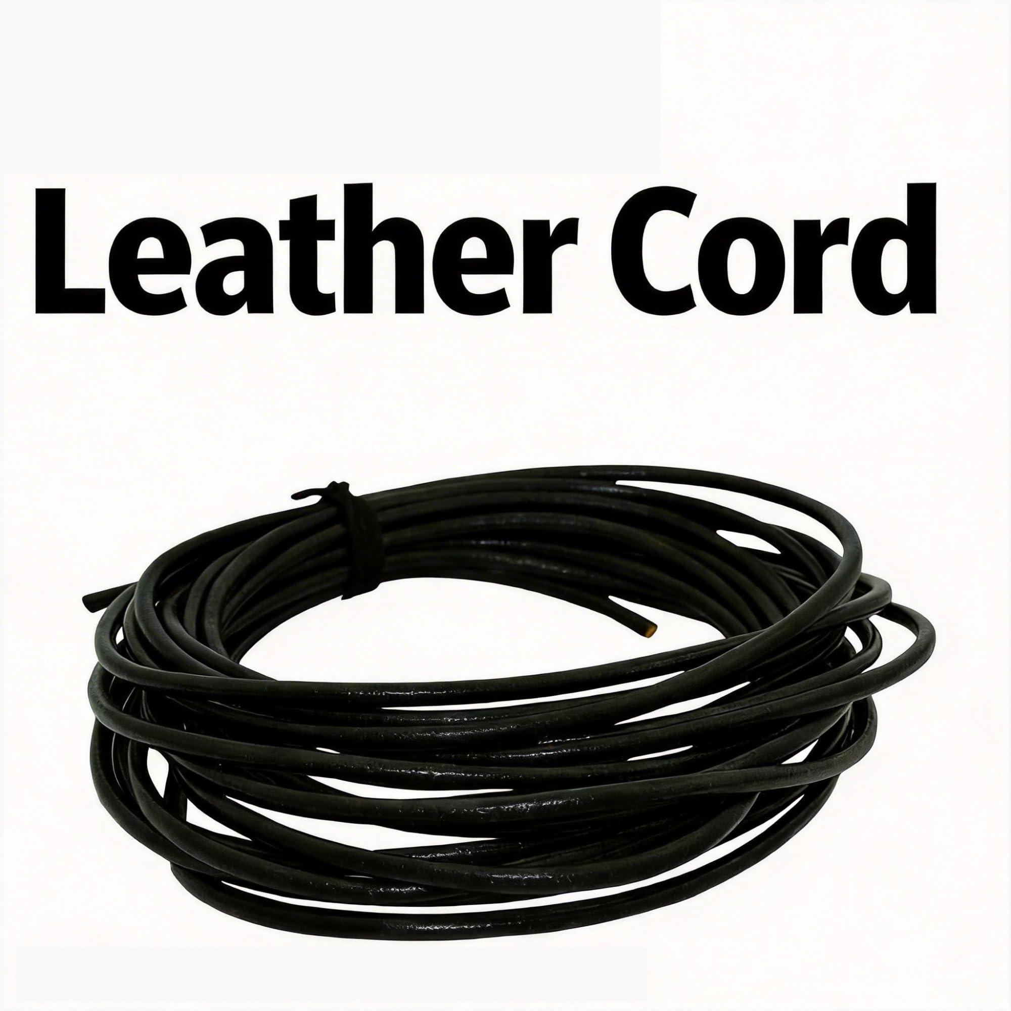 Cordon en cuir pour tressage et laçage - 5 m
