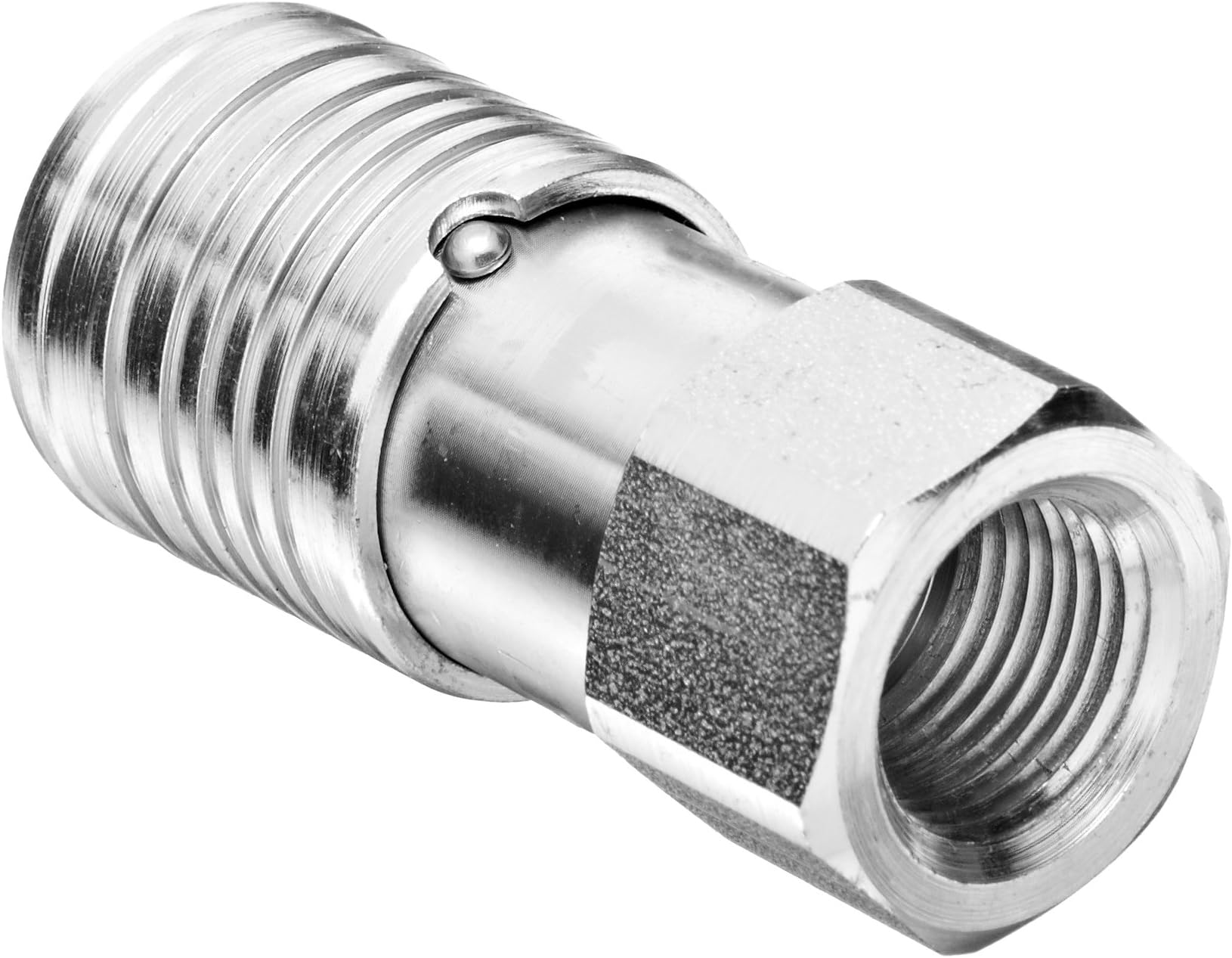 Dixon3HTF4 Steel Flush Face Hydraulic Quick-Connect Fitting, Coupler, 3/8" Coupling x 1/2"-14 NPTF
