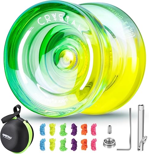 Miniatura 8 de Yoyo profesional sensible para niños, cristal K2 de doble propósito, reemplazo de yoyo que no responde, rodamiento de yoyo intermedio, YoYo de