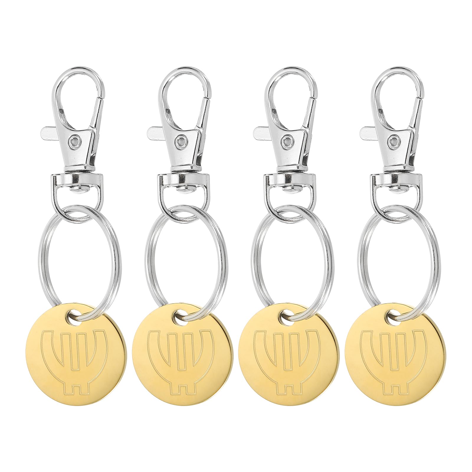 PATIKIL Shopping Trolley Token Key Ring