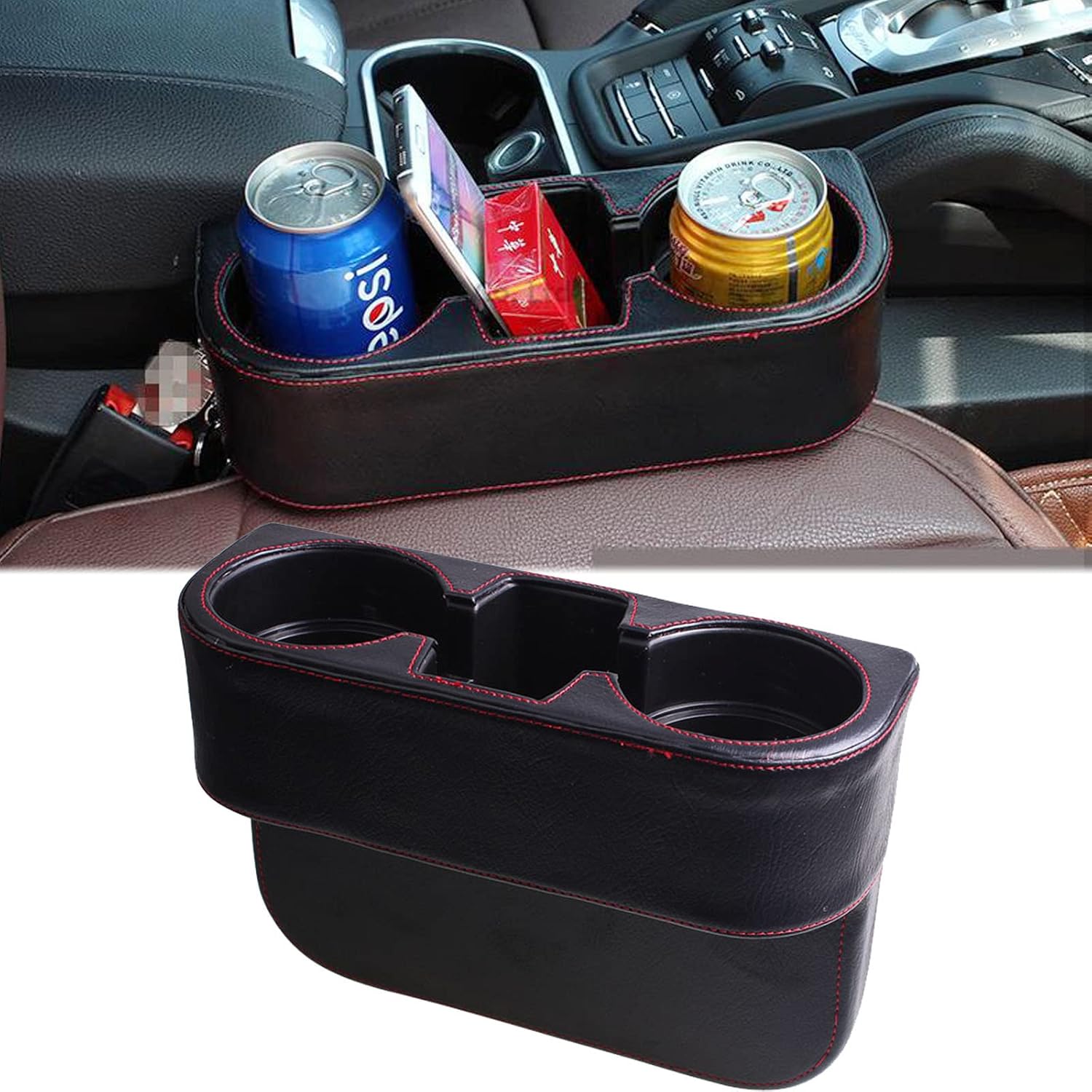 Xotic Tech Car Seat Seam Wedge Storage Leather Organizer