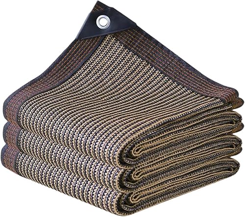 JIANLEI Tela de sombra de jardín 90% con ojales, red de sombra resistente para cubierta de plantas, invernadero, patio, tomates, gallinero, perrera,