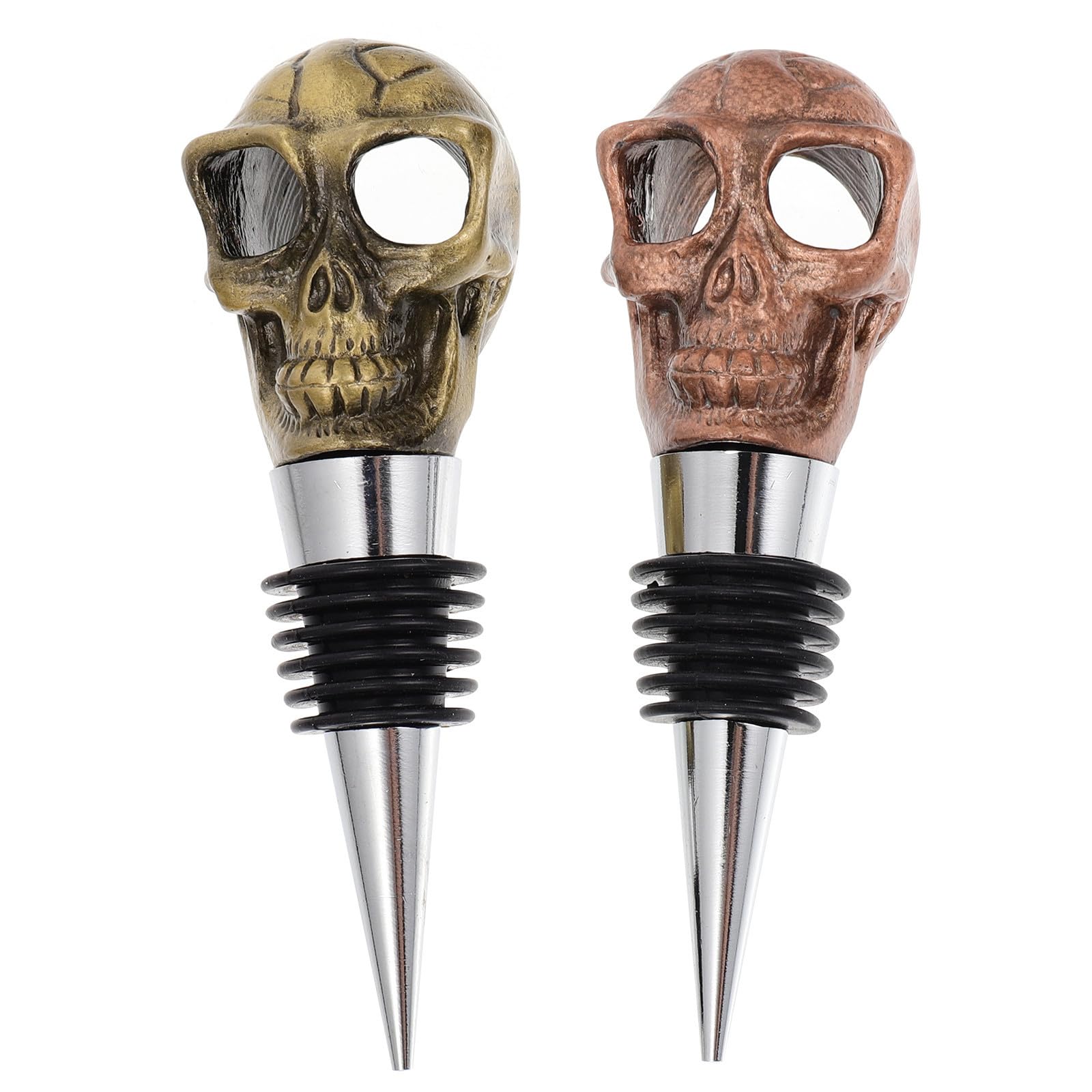 Tapón para botella de vino de calavera de aleación de zinc y accesorios de vino tinto herméticos