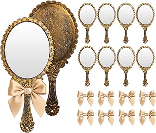 Wesiti 8 espejos de mano vintage en relieve, ...