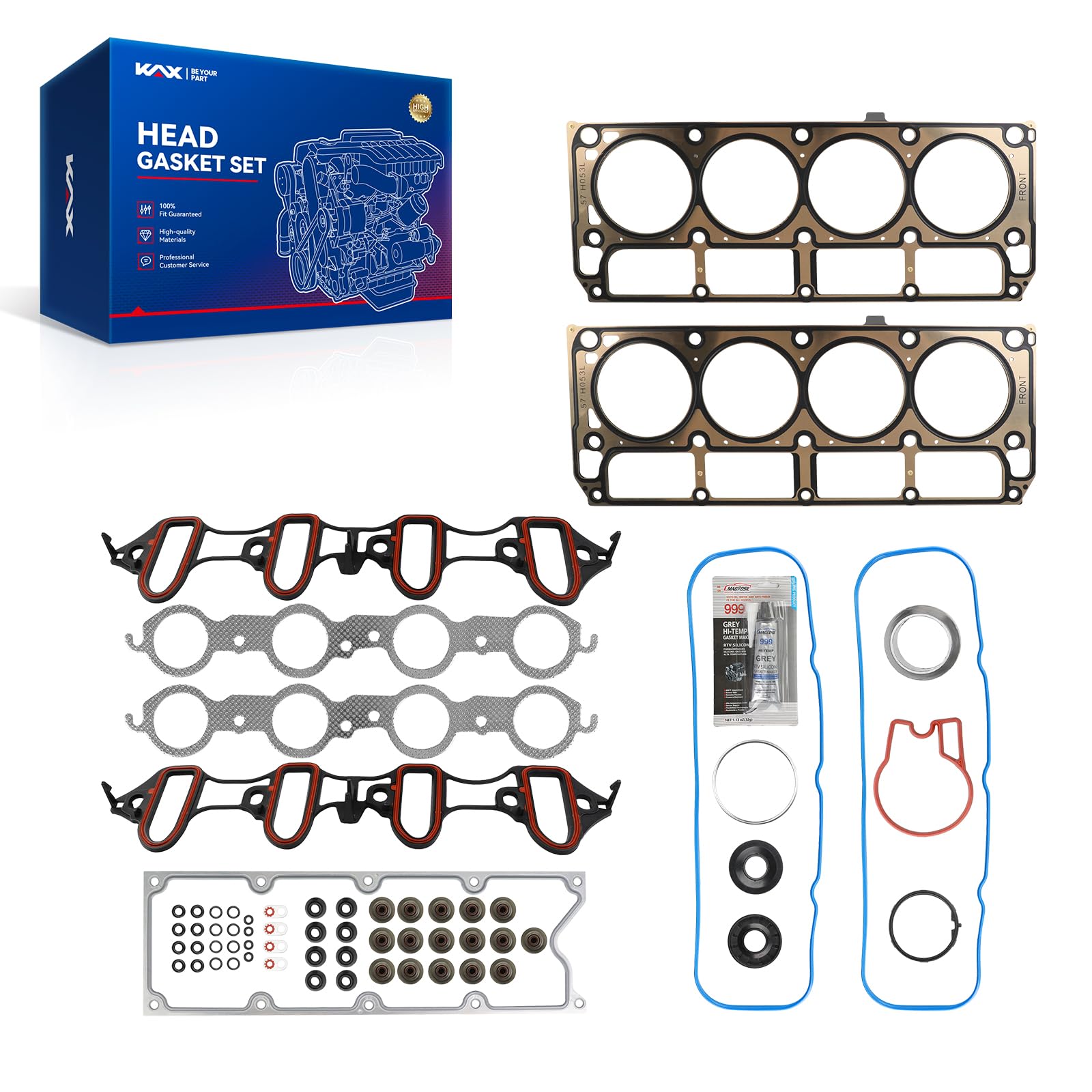 KAX MLS Head Gasket Set Fit for Silverado 1500/Suburban 1500 2007-2011 5.3L