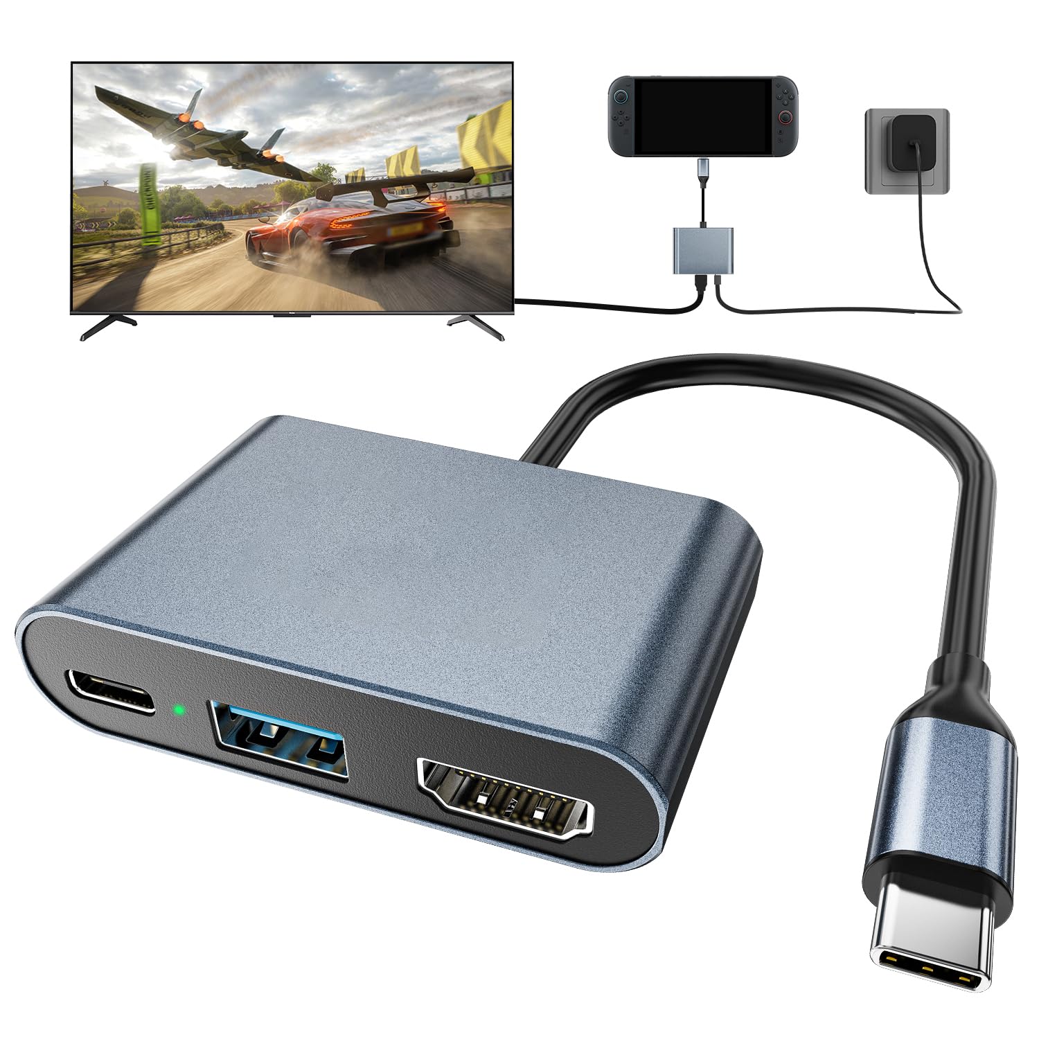 Amazon.co.jp: Switch 2ドック、4K@120Hz/PD 100W/USB 3.0ポート付き